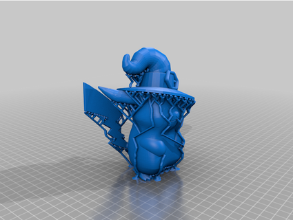 pikachu witch hat supports ecali2212 3d print model - Mito3D