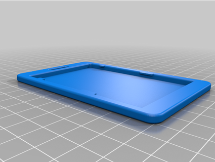 simple vertical id badge card holder 2 capacity bluemoonmystic 3d print model - Mito3D