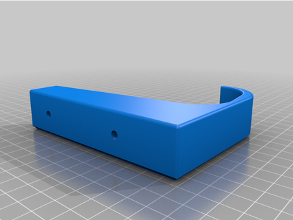 commodore breadbin wall mount thick acblack 3d print model - Mito3D
