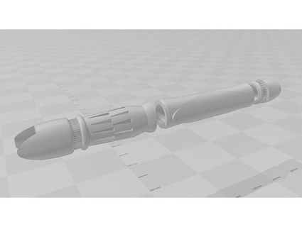 commonwealth force lance remix 25mm hollow geektoylove 3d print model - Mito3D