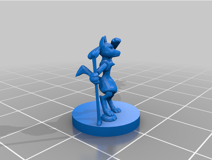 lucario voidedsteel 3d print model - Mito3D
