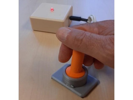 controle video game interruptor pulsador alavanca cebola 3d print model - Mito3D