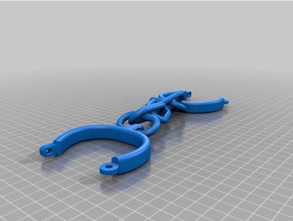 longer chain handcuffs nuclearcyborg 3d print model - Mito3D