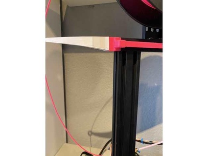 ender 3 combination led strip filament guide olivier-d 3d print model - Mito3D