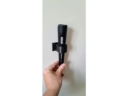 flashlight wall mount panasonic bf-bg01 sqrooted 3d print model - Mito3D