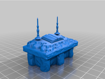 heroquest - sorcerer's table ver1 meldro 3d print model - Mito3D