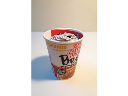 ramen fury card holder cup noodles size pistacchio42 3d print model - Mito3D