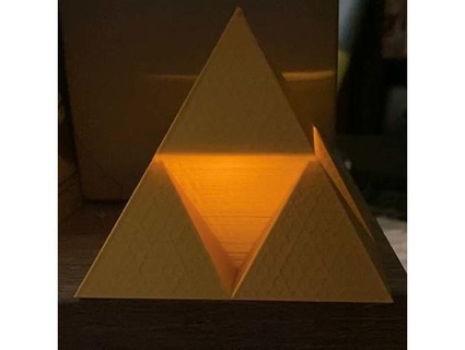 Legende Zelda Triforce Teelicht Startseite Mantel legendfairyy 3d print model - Mito3D