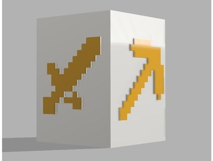 Minecraft lápiz caja zeb 3d 3d print model - Mito3D