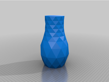 low poly vase makertom81 3d print model - Mito3D