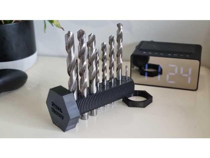 drill buddy bit organizer holder - new vendo 3d print model - Mito3D