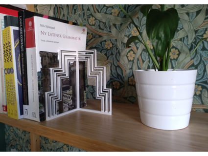 art deco book stand stair pellebeck 3d print model - Mito3D