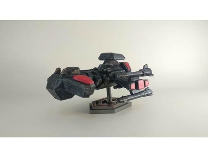 starcraft 2 dominion crest battle cruiser stand janyap88 3d print model - Mito3D