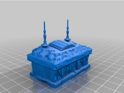 heroquest - sorcerer's table ver2 meldro 3d print model - Mito3D