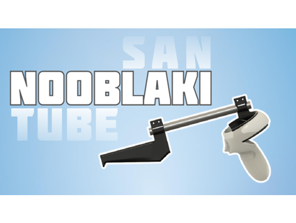 nooblaki quest 2 rifle gun stock - supersimple magnets needed canino 3d print model - Mito3D