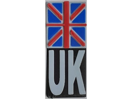 uk flag country identifier numberplates 28 sept 2021 001pad 3d print model - Mito3D