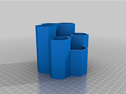 honeycomb pencilbox parametric vbalsys 3d print model - Mito3D