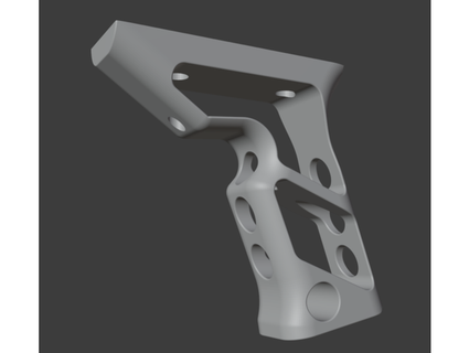 mlok skeleton foregrip smackk 3d print model - Mito3D