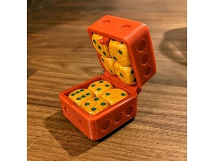dice box dicebox mad kayaker  3d print model - Mito3D