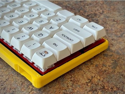 low profile 60 keyboard case bluecorn65 3d print model - Mito3D