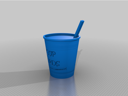 cup noodle birdhouse 2 dovraga 3d print model - Mito3D
