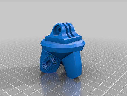 gopro cabeça 100 impresso tripé quente sopa espaço 3d print model - Mito3D