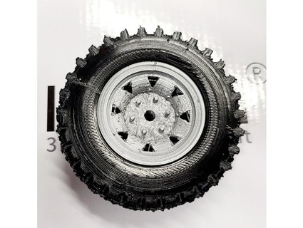 1 10 escala rc caminhão pneu travessura 3d print model - Mito3D