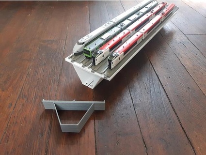 n scale train viaduct shelf moocowsia  3d print model - Mito3D