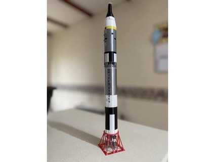base Gêmeos 11 titã 2 foguete 1cm69 3d print model - Mito3D