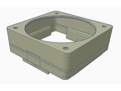 80mm ventilador profundo pi caso funda pestillos enfrentamientos aberturas reparadormanjared 3d print model - Mito3D
