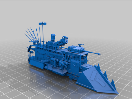 apocalyptic sd40-2 locomotive deltagamma 3d print model - Mito3D