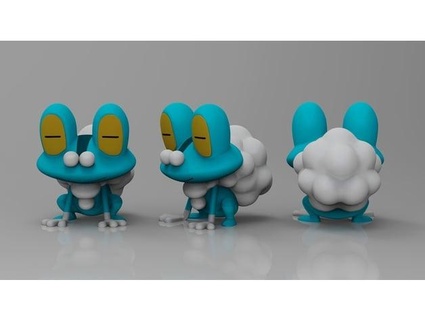 Pokemon froakie hd sentinella hm 3d print model - Mito3D