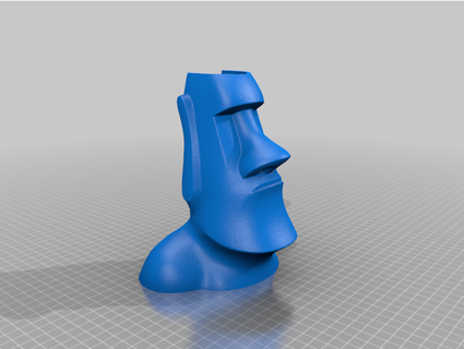 booger moai - candle holder hypobole 3d print model - Mito3D