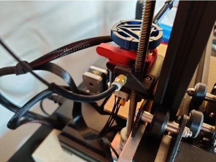 filament guide ender 3 v2 aluminum extruder creni 3d print model - Mito3D