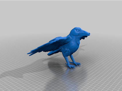 Raven estatueta dragonartist15 3d print model - Mito3D