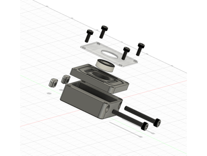 anycubic Mega Null führen Schraube Unterstützung Lager Block foureight84 3d print model - Mito3D