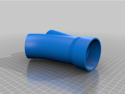 pipe y-splitter lopfi95 3d print model - Mito3D
