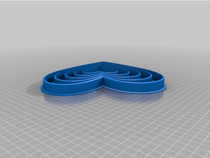 progressive heart cookie cutters chking 3d print model - Mito3D