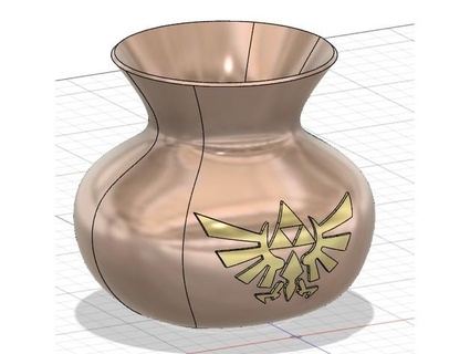 small vase zelda zeb 3d 3d print model - Mito3D