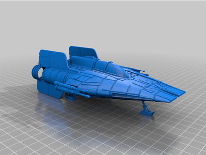 a wing star savaşlar lejyon ölçek mcanultyminyatürleri 3d print model - Mito3D