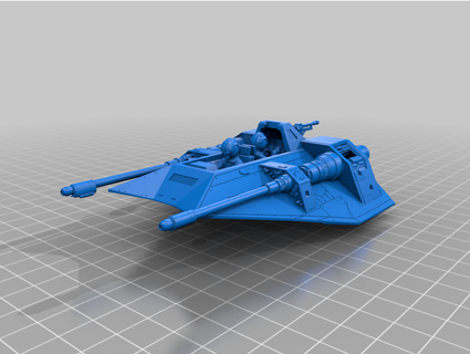 t47 airspeeder estrella guerras legión escala mcanultyminiaturas 3d print model - Mito3D