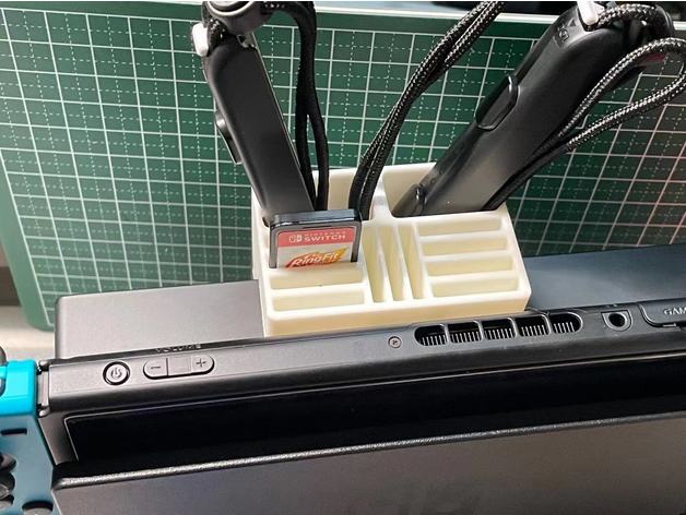 nintendo cambiar interruptor cartuchos joy apretones soporte muelle estante Winfordew 3D print model - Mito3D