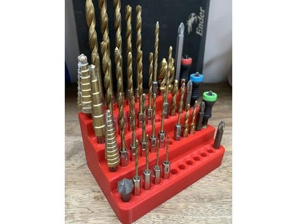 drill bit holder - 48 holes juribe2 3d print model - Mito3D