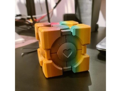 companion cube ninele 3d print model - Mito3D