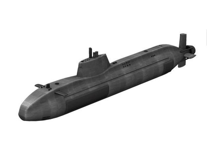 astuto clase nuclear submarino hombre aficionado 3d print model - Mito3D