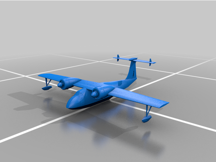 cargo flying boat michellej2018 3d print model - Mito3D
