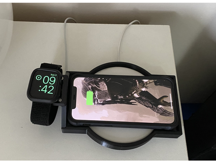 apple watch iphone belkin wireless charge dock ompcook 3d print model - Mito3D
