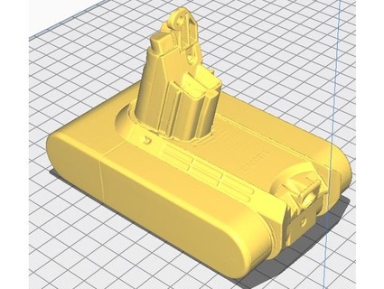 Dyson v6 batería escanear impresión solitario 3d print model - Mito3D