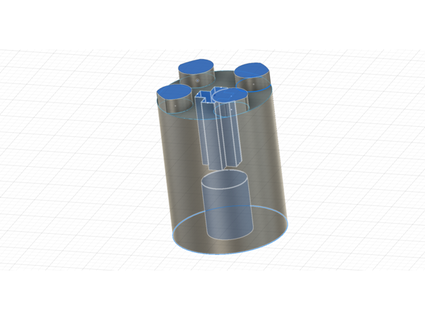 Potentiometer Lego Adapter 6mm Spline Topf Lego Achse turbotimex 3d print model - Mito3D