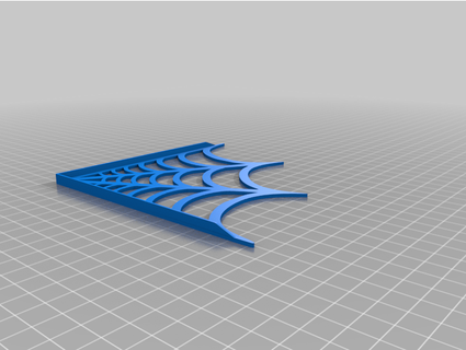 spider window web edge z0mble 3d print model - Mito3D